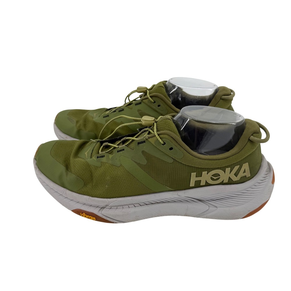 Hoka Transport Sneakers Mens 11.5 Olive Green Cordura Vibram‎ 1123153 AHMS